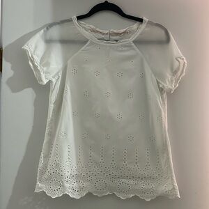 Short Sleeve White Shirt Size S